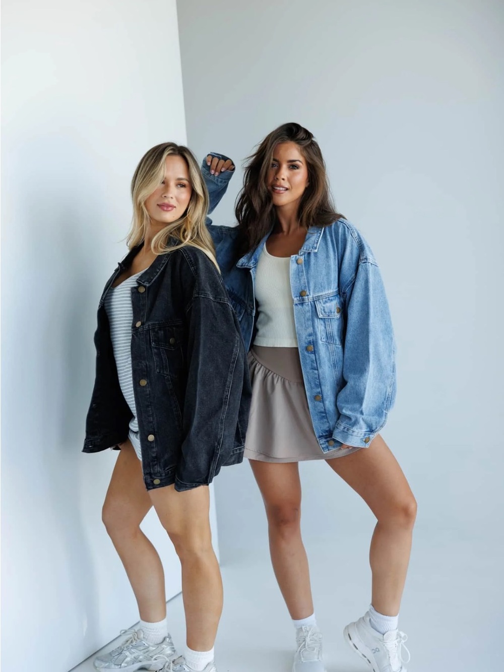 Oversized Denim Jacket - Blue